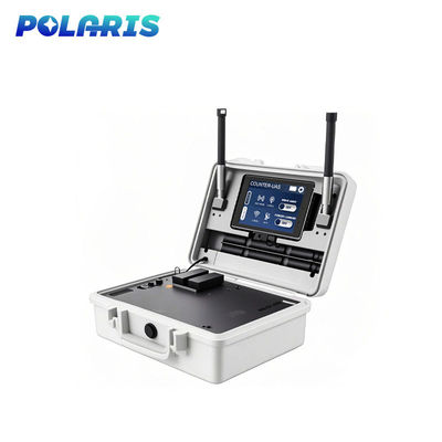 Mobile DJl Decoding Drone Detector Box 5KM Range With Battery Powered