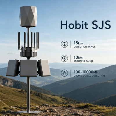 ALL-IN-ONE COMPACT ANTI-DRONE SOLUTION | 100MHZ~10GHZ COVERAGE, UP TO 10KM RANGE, INTEGRATED DETECTOR, RF SPOOFER & SIGNAL JAMMER