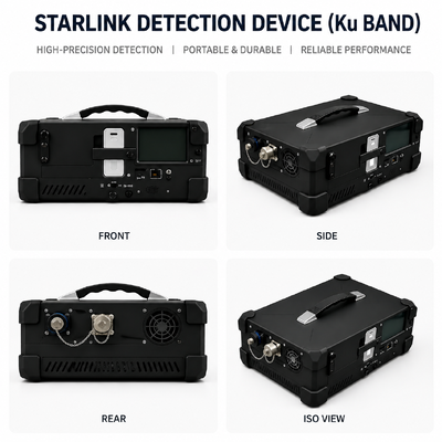 Portable 14GHz ~14.55GHz Wideband RF Monitoring and Detection System for Starlink Terminals