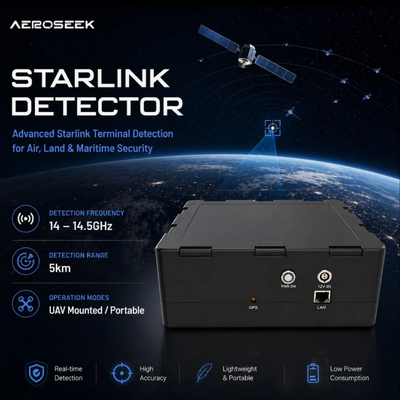 14.5GHz Ku-Band Sarlink Hunter Detector Portable Design with 10km Detection Range
