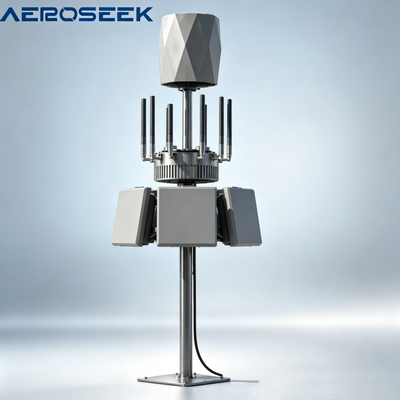 Long Range 10km Anti Drone Jammer with 100MHz-10GHz Frequency and 400+ Drone Model Database