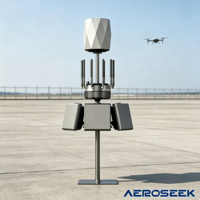 10km Detection Range Drone Detector with 100MHz-10GHz Frequency Band and 400+ Drone Model Database