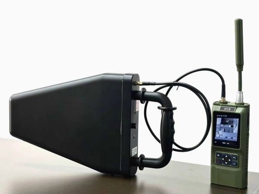 Portable Handheld Drone Detector with 3km Detection Range and Dual Omnidirectional Antenna for UAV Detection