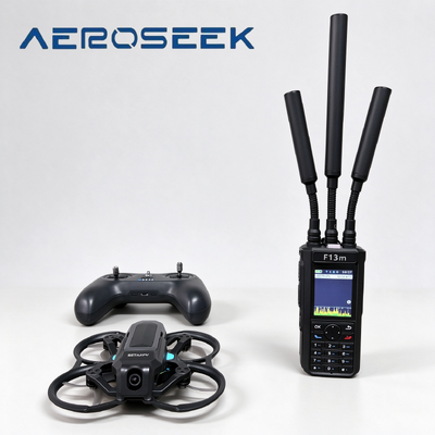 Portable F13m Handheld RF Uav Fpv Drone Detector 5km Multi Brand Detection for Easy Drone Tracking
