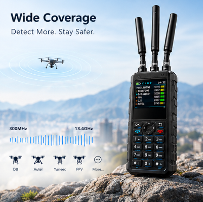 Advanced 5km Detection Range Drone Detector with 300MHz-13.4GHz Ultra-Wideband and Multi-Platform Detection