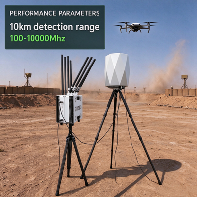 10km Drone Detector 10Ghz automatic detection with offline decoding and 400+ Drone Model Database for UAV Security